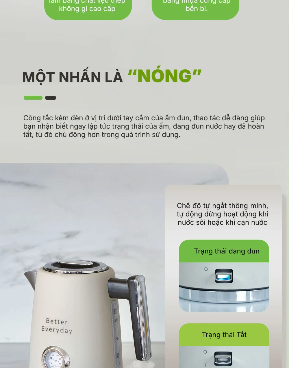 Ấm đun siêu tốc cao cấp Habibullet KHB2286 PRO BH245131 7